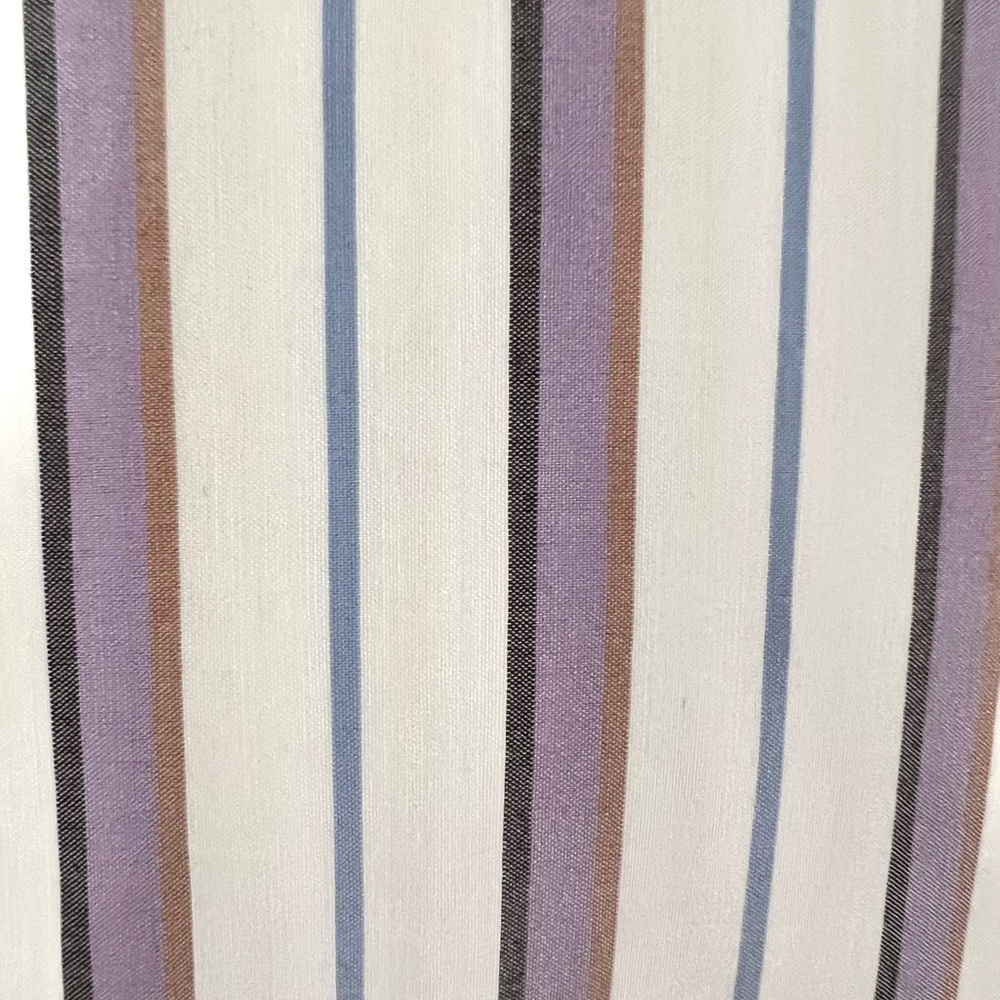 Veronica Beard Lavender and White Striped High-Low Halter Dress - Picture 16 of 16